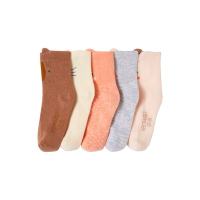 Lot de 5 paires de chaussettes "animaux" VERTBAUDET