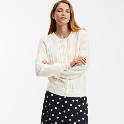Recycled Pointelle Knit Cardigan LA REDOUTE COLLECTIONS