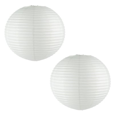 Lot de 2 lanternes boule en papier TOILINUX