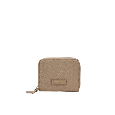 Porte-monnaie à fermeture éclair en cuir de mouton au grain prononcé MARC O'POLO