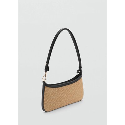 Sac porté épaule fibre naturelle MANGO