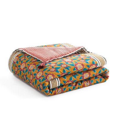 Chandi Floral 100% Cotton Printed Quilt JAMINI x LA REDOUTE INTERIEURS