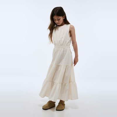 Robe longue unie en coton MONOPRIX