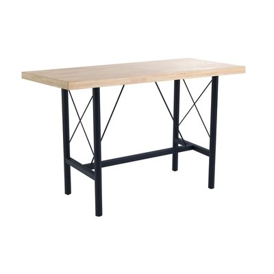 Table haute en bois et acier style industriel - NAPOLI MATHI DESIGN