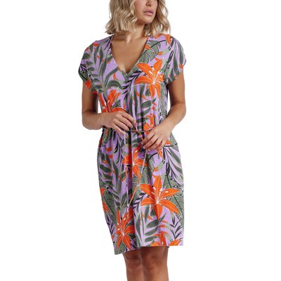 Robe estivale Jungle Mauve ADMAS