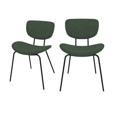 Lot de 2 chaises en tissu - VERNER MAISON PAVANE