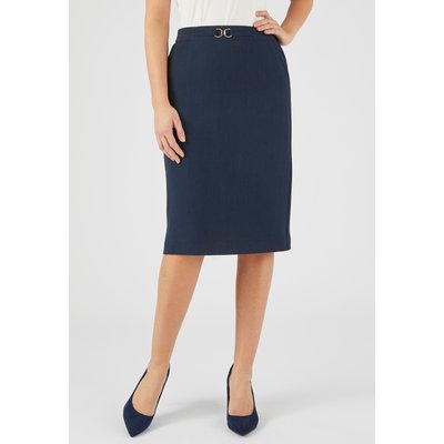 Jupe droite enfilable boucle fantaisie DAMART