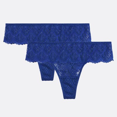 Lot de 2 tangas tout dentelle, Lison LA REDOUTE COLLECTIONS