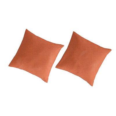 2 Taies d'oreiller lin/coton organic UNI NAF NAF HOME
