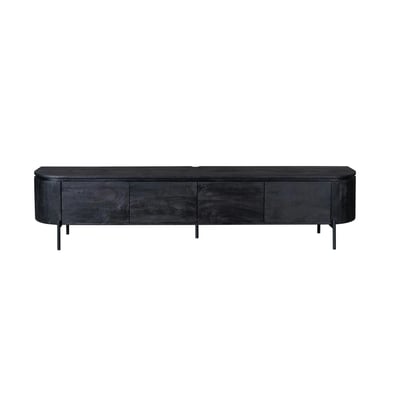 Meuble TV suspendu en bois, bords arrondis AREZZO PIER IMPORT