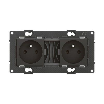 Double prises à encastrer Altège 2 x 2 pôles + terre 16A nuit LEGRAND