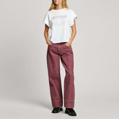 T-Shirt Avec Logo En Strass PEPE JEANS