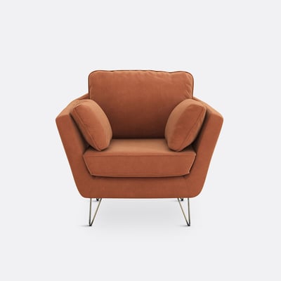 Fauteuil in fluweel Topim LA REDOUTE INTERIEURS