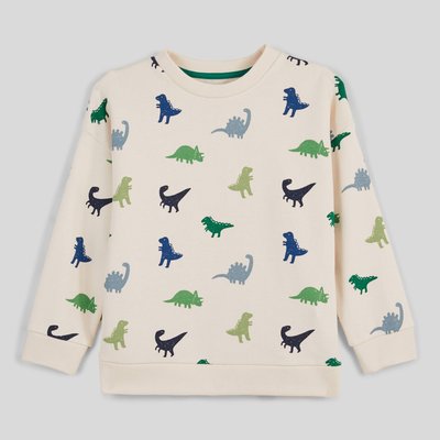 Sweat col rond imprimé en coton BIO MONOPRIX