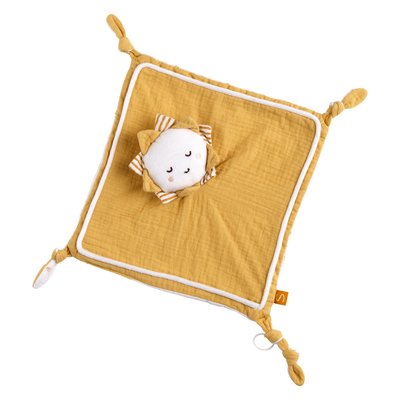 Doudou mouchoir soleil en coton SAUTHON