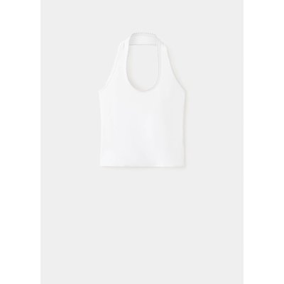 Top dos-nu avec détails brodés MANGO TEEN