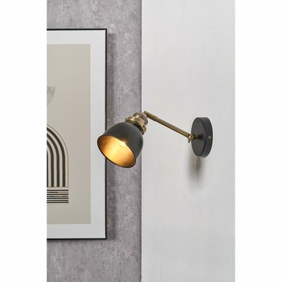 Black and Gold Task Wall Light SO'HOME