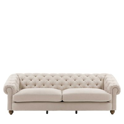 Charter Soft Linen Button-Back 4-Seater Sofa ÉDITÉ
