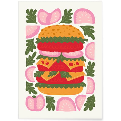 Affiche Burger Gourmet L'AFFICHERIE