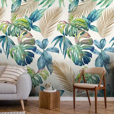 Papier peint palme d'or HEXOA