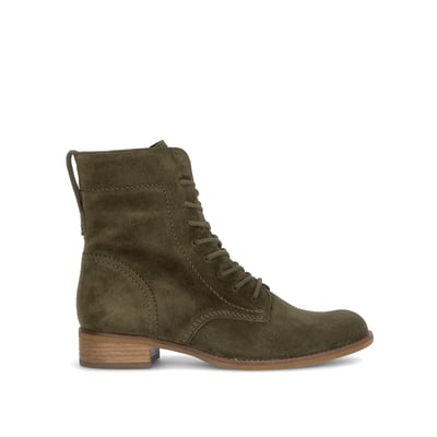 Bottines en cuir velours à talon décroché GABOR