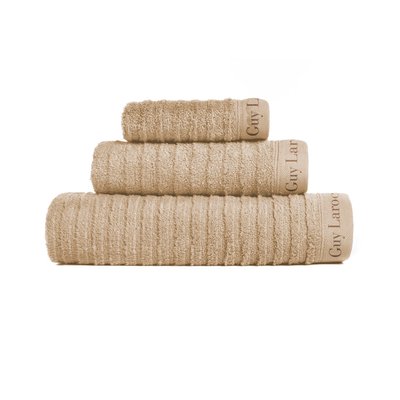 Lot 3 serviettes éponge 500 gr/m2 100% coton, PALACE (30x50+50x90+90x150 cm) GUY LAROCHE