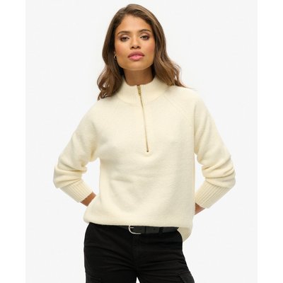 Pull brossé à col zippé SUPERDRY