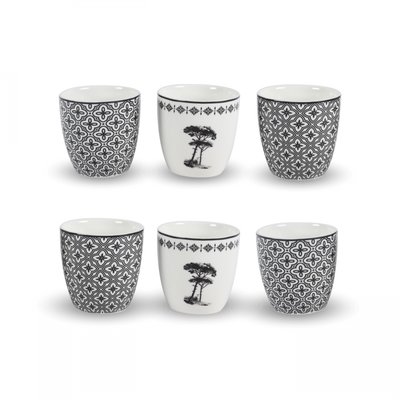 Lot de 6 gobelets, VILLA LES PINS ARD TIME