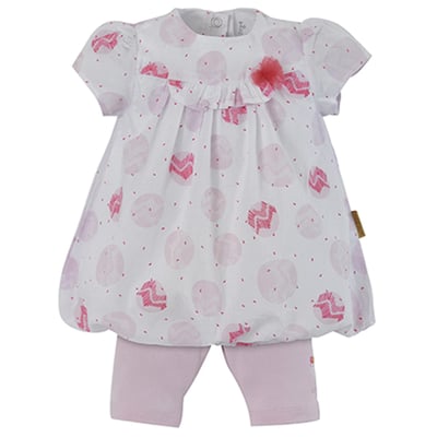 Robe + legging rose SUCRE D'ORGE