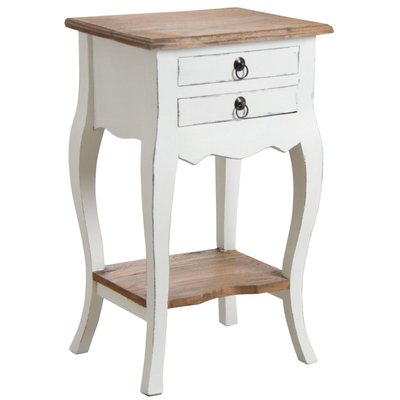 Table de chevet en acajou blanc AUBRY GASPARD