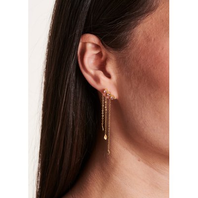 Boucles d'oreilles chaînes pendantes LA FEE MARABOUTEE