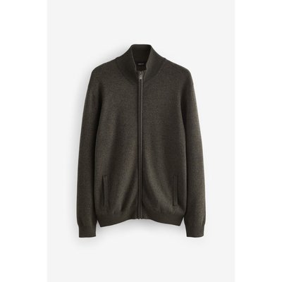 Pull zippé uni texturé haut de gamme NEXT
