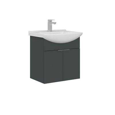 Meuble vasque suspendu 2 portes, 55 cm UMI PIER IMPORT