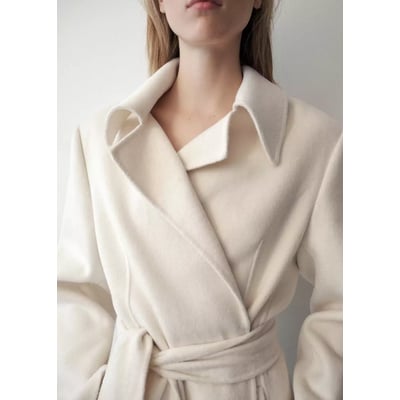Manteau laine ceinture MANGO