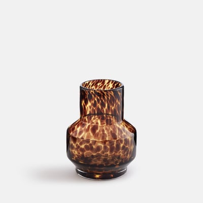 Vase en verre ambré hauteur 15,8 cm, FAUVITA LA REDOUTE INTERIEURS