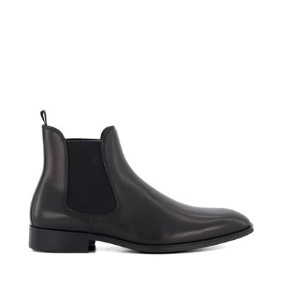 Bottines Chelsea en cuir à coupe large - Wide Fit MANDATORY DUNE LONDON