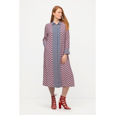Robe, motif graphique, col de chemise ULLA POPKEN