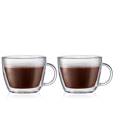 Bodum 0.45 L Transparent BISTRO Set 2 tasses à café latte BODUM