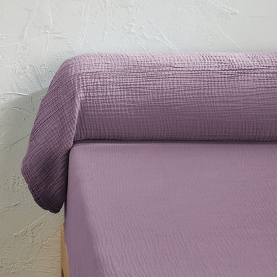 Kumla Plain Cotton Muslin Bolster Case LA REDOUTE INTERIEURS