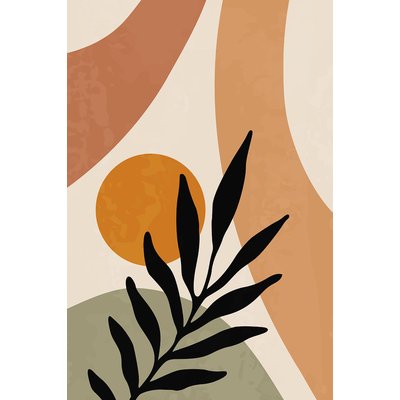 Tableau contemporain fleurs alchemille HEXOA