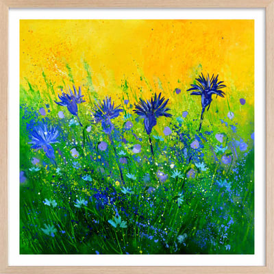 Affiche  bouquet de  bleues HEXOA