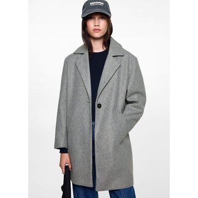 Manteau drap de laine poches MANGO TEEN