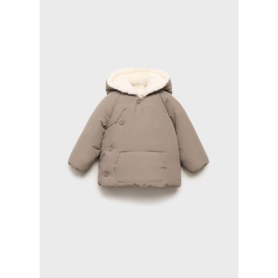 Anorak matelassé imitation fourrure intérieur MANGO BABY
