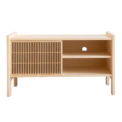 Meuble TV pour vinyle en pin non verni MENDIA NAAN FURNITURE