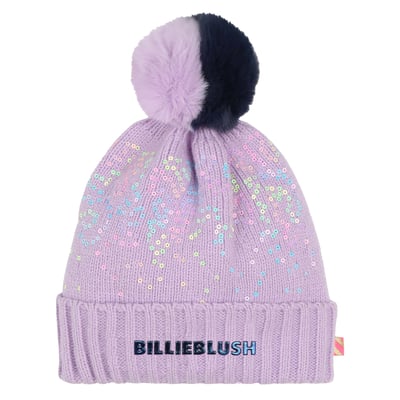 Bonnet à pompon avec sequins BILLIEBLUSH