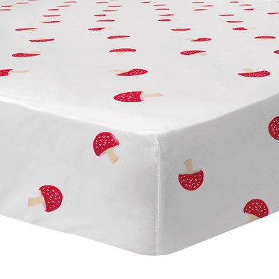 Drap-housse imprimé 100% coton, FAUNE ET FLORE WEE BLUE BELL