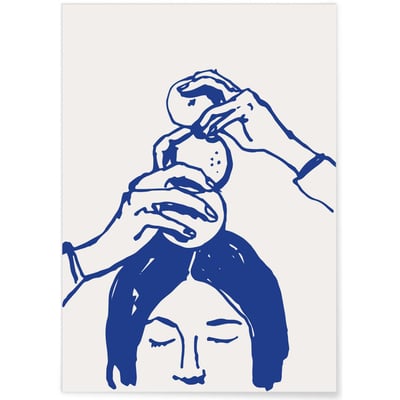 Affiche Art Bleu L'AFFICHERIE
