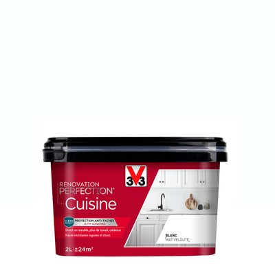 Peinture intérieure Rénovation Perfection® Cuisine Mat, Les blancs V33