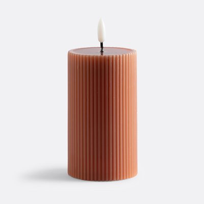 LED-Kerze Caspar, Wachs mit Rillenmuster, H. 15,5 cm LA REDOUTE INTERIEURS