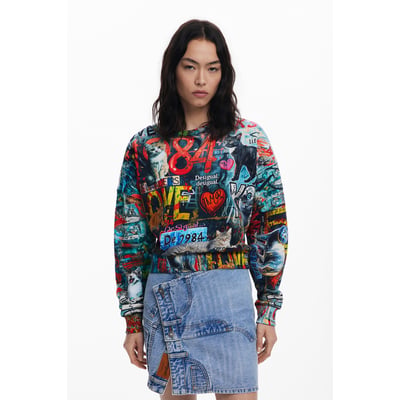 Sweat-shirt graffitis DESIGUAL
